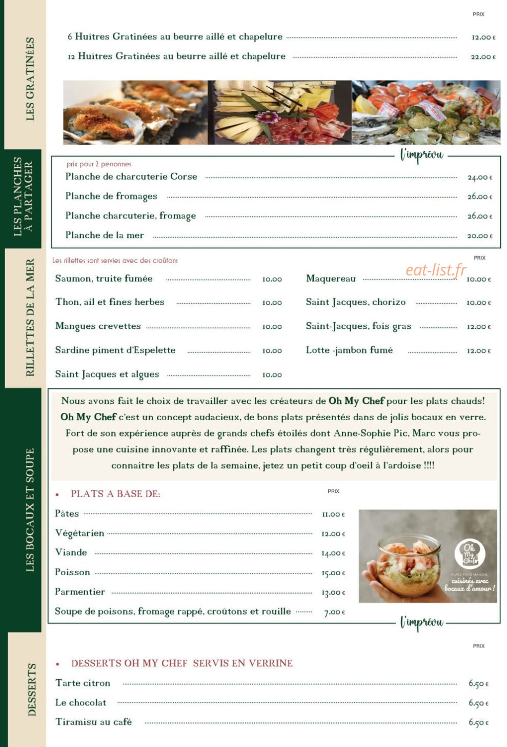 L'Imprévu — carte page 2