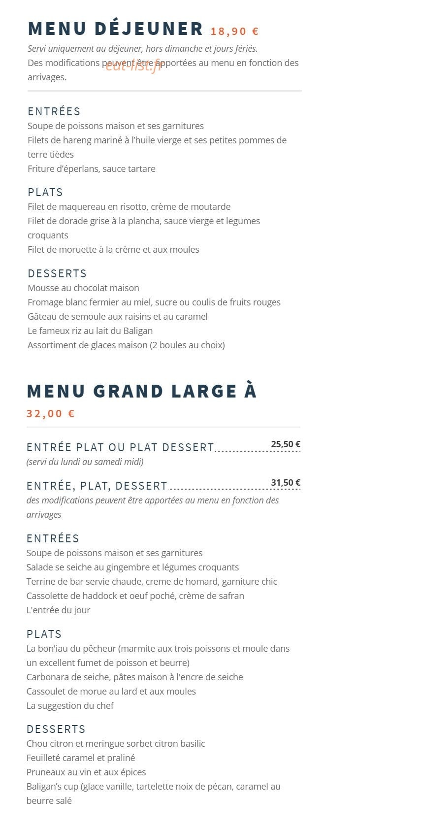 Le Baligan — carte page 1