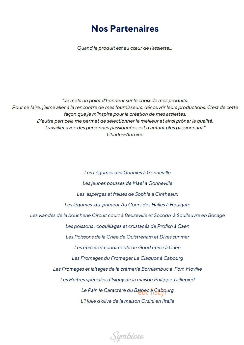 Symbiose — carte page 5