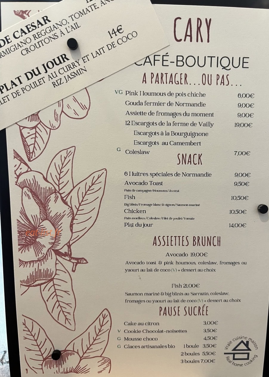 Cary — carte page 1
