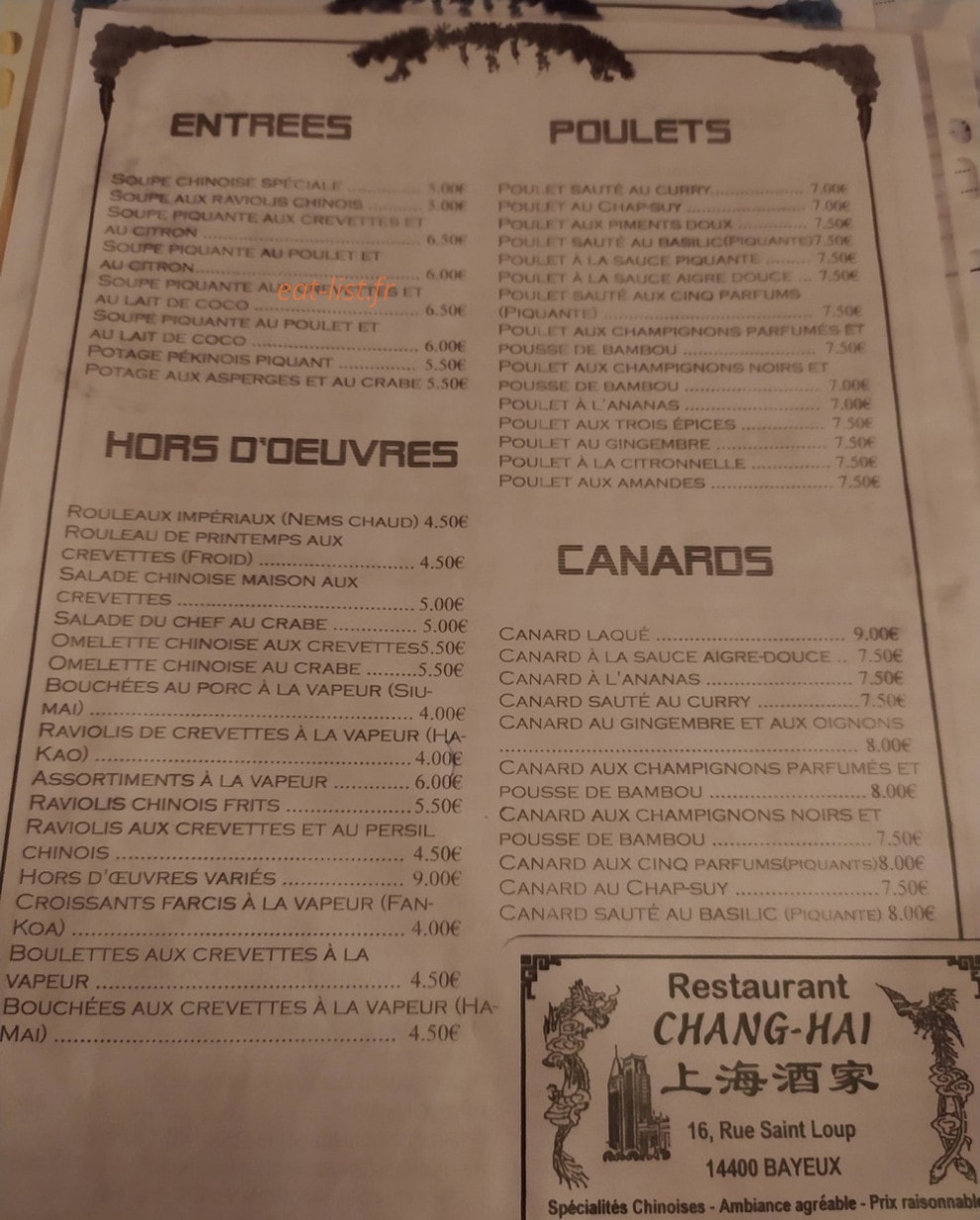 Chang-Hai — carte page 1
