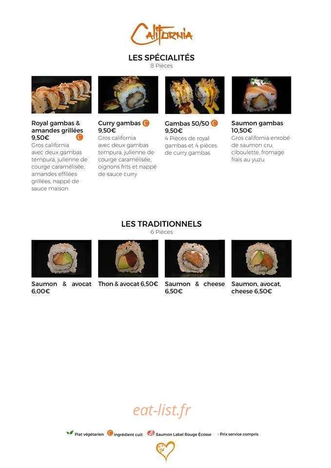 Coeur de Sushi — carte page 5