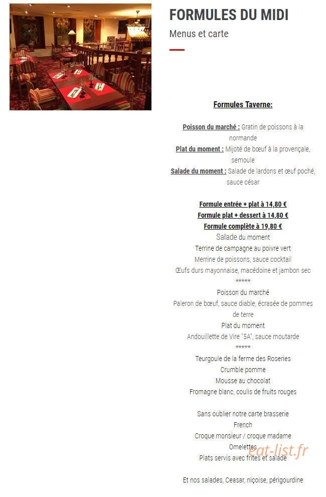La Taverne Des Ducs — carte page 3