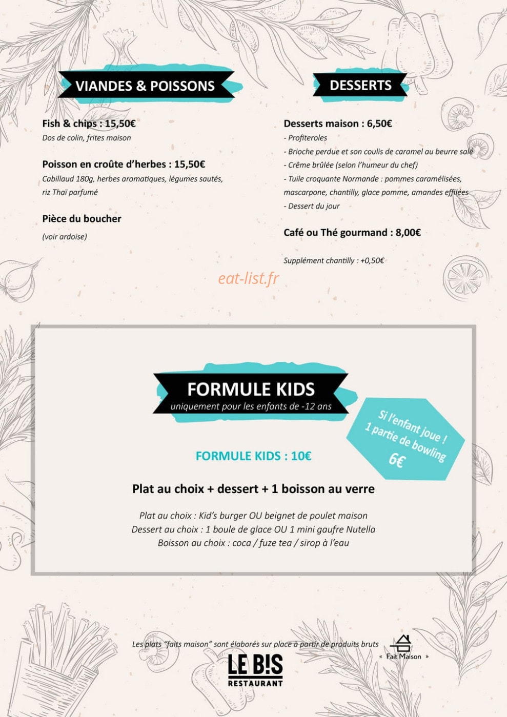 Le Bis — carte page 4