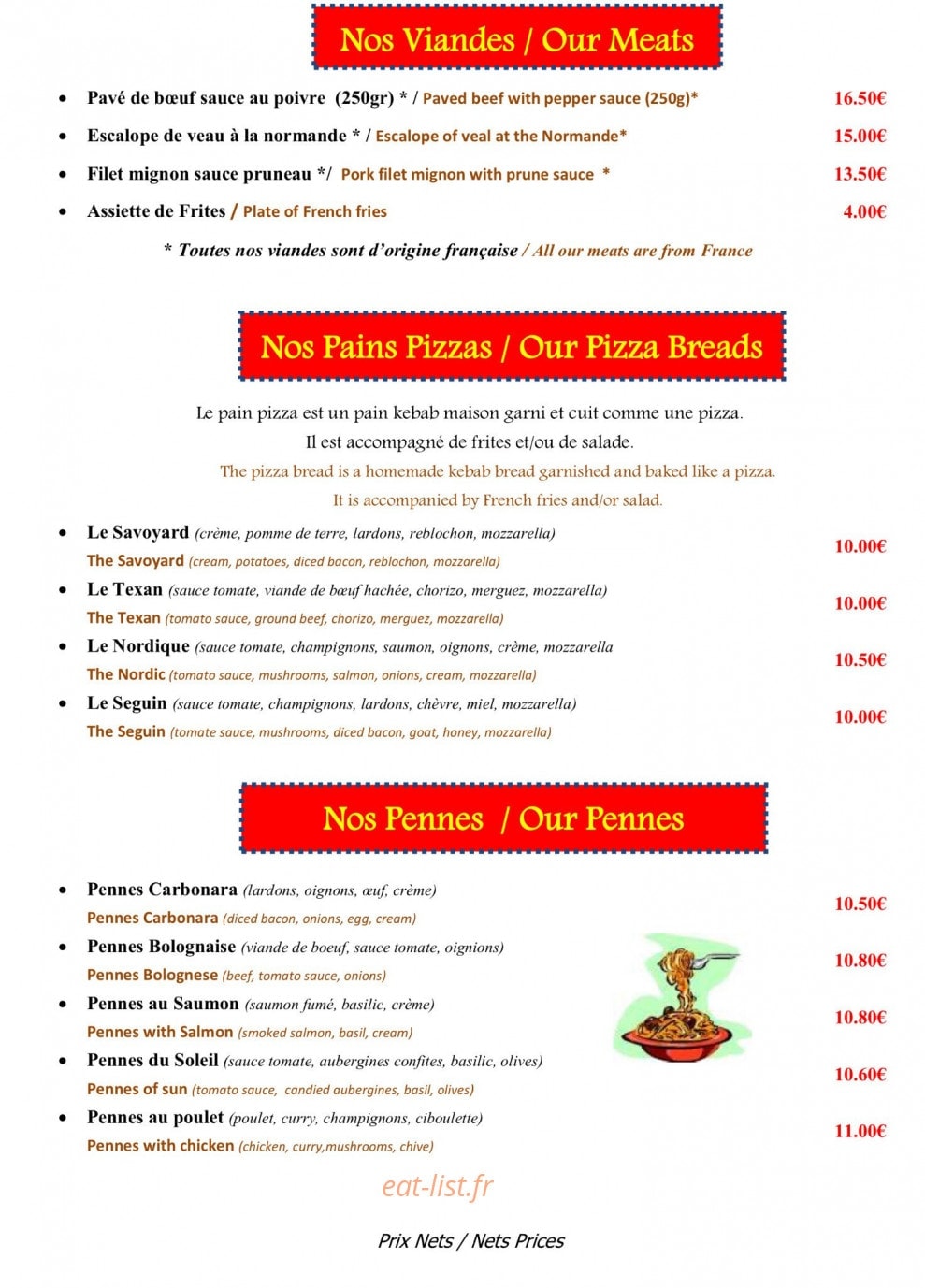 Le Florentin — carte page 2