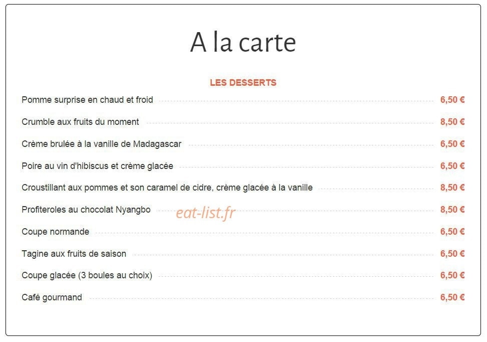 Le Pommier — carte page 8