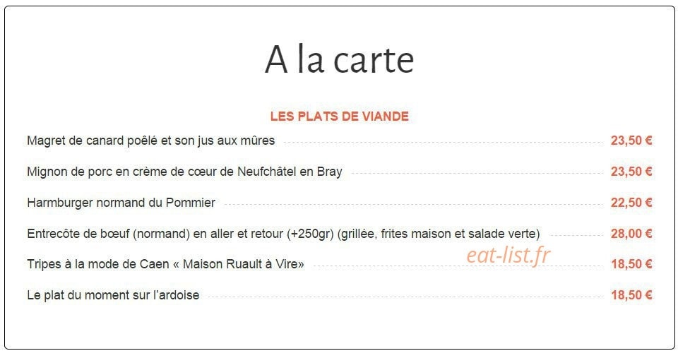 Le Pommier — carte page 6