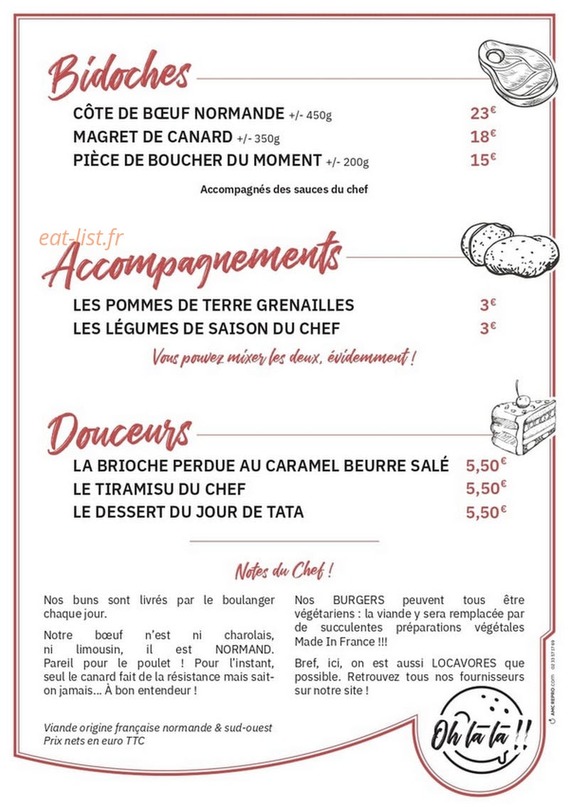 Oh La La - — carte page 1