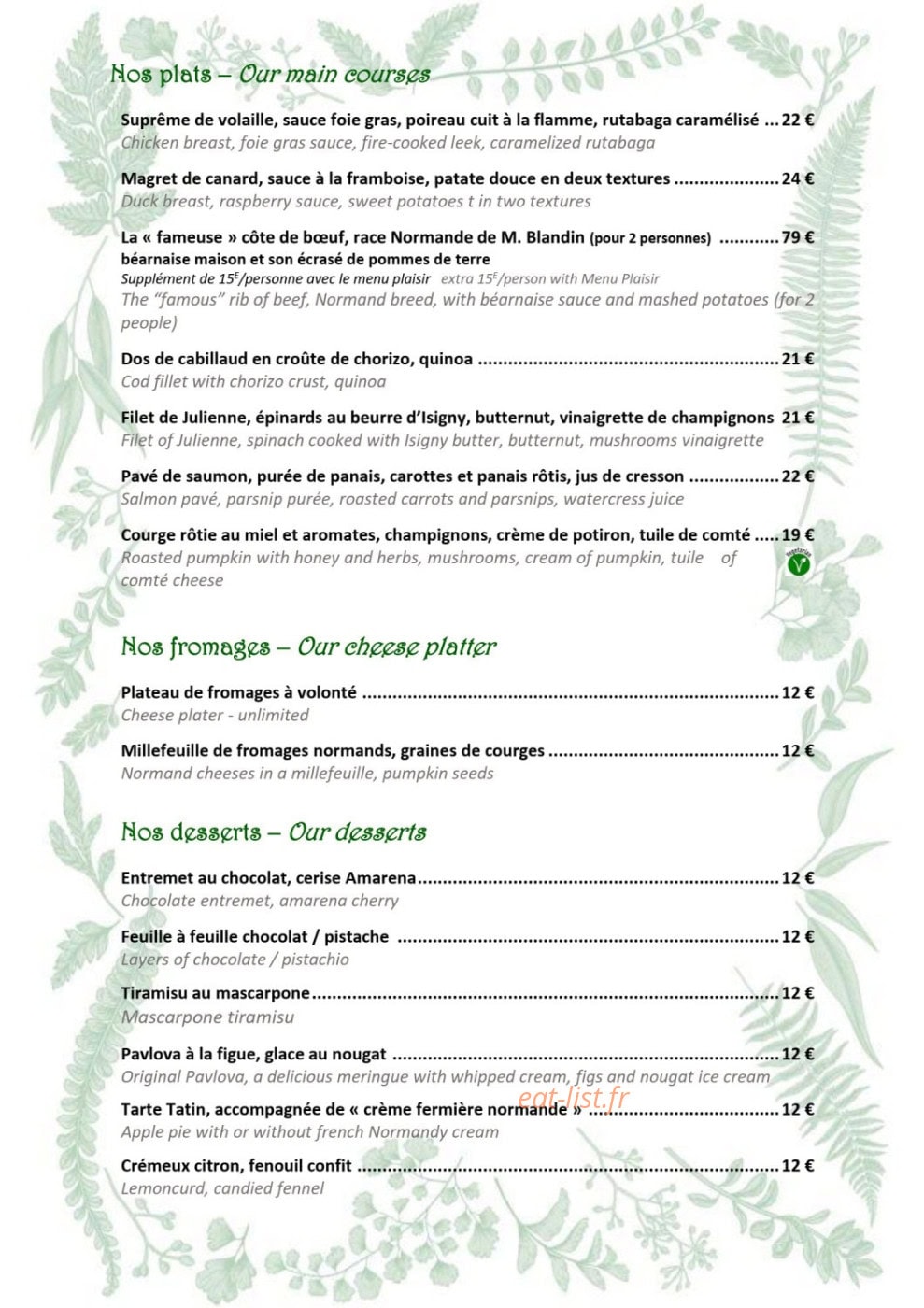 Château Saint Gilles — carte page 2