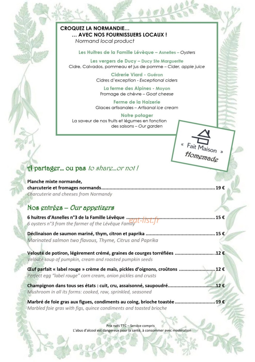 Château Saint Gilles — carte page 1