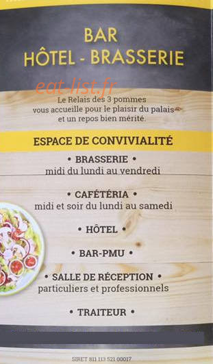 Relais des 3 Pommes — carte page 4