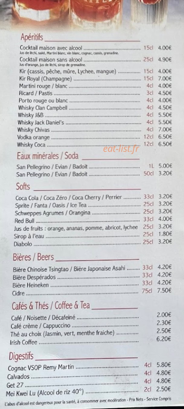 Royal Wok — carte page 2