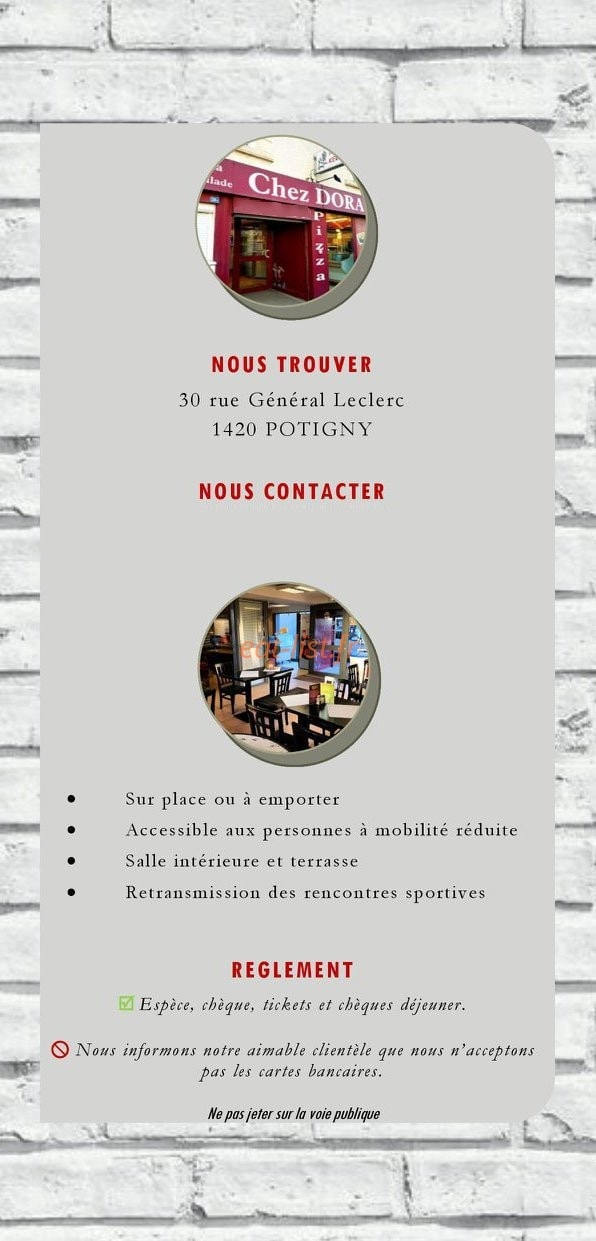 Chez Dora — carte page 6