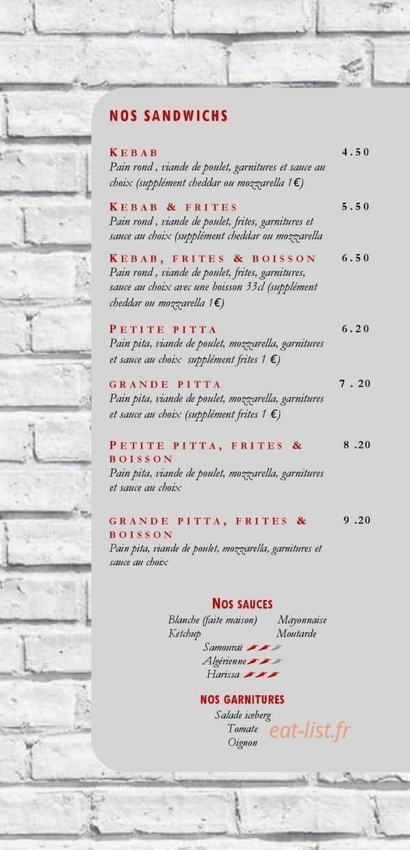 Chez Dora — carte page 2
