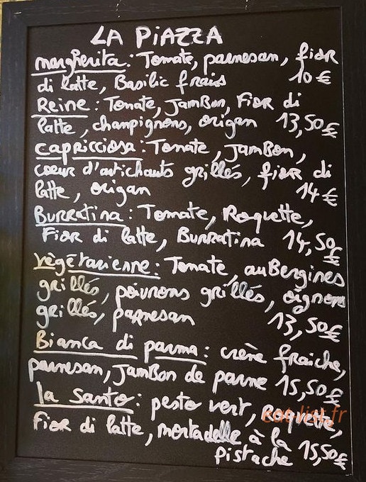 La Piazza — carte page 1