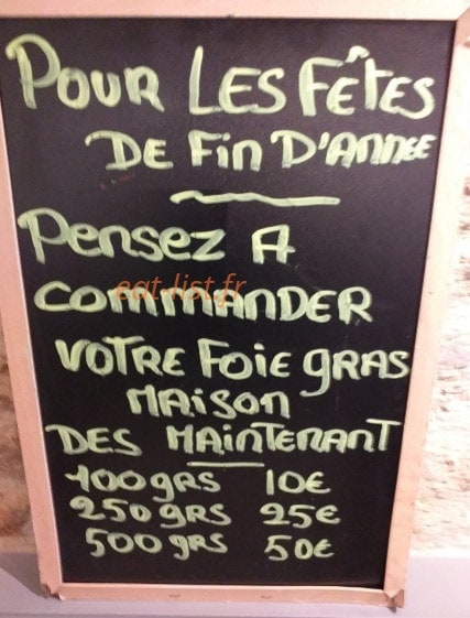 Au Restaurant Le Pressoir — carte page 1