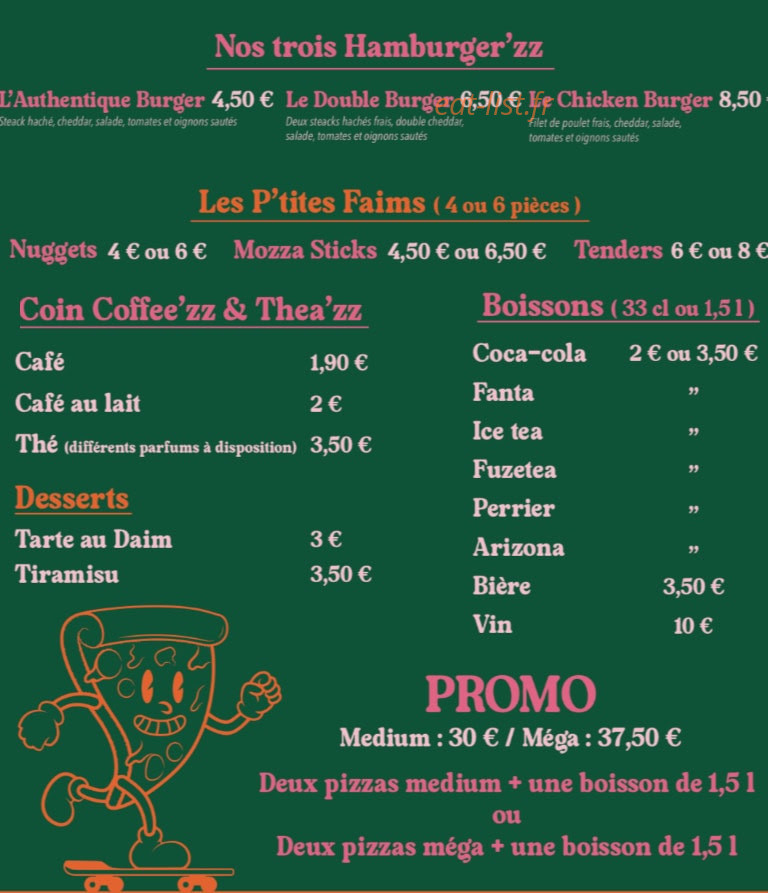 Pizz’ & Love — carte page 2