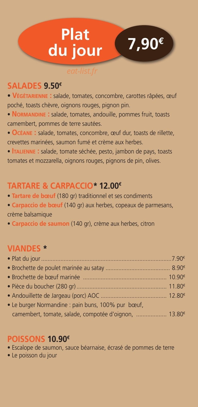 La Normandine — carte page 2