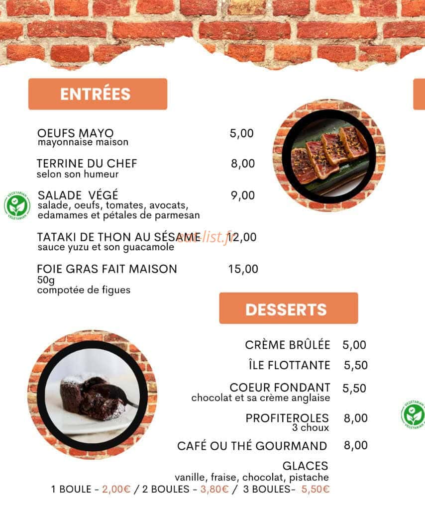 Le Lazzaro — carte page 1