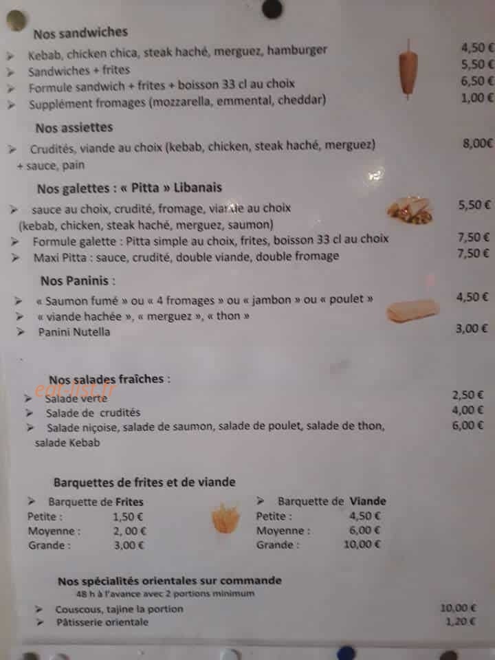 Le Régal — carte page 2