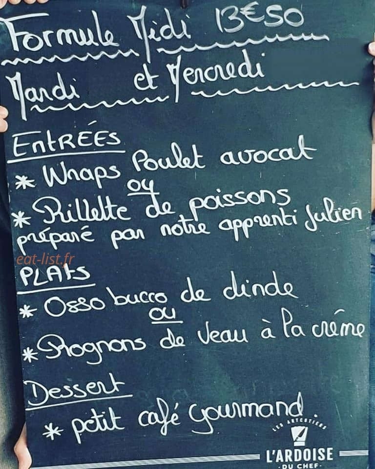 Au P'tit Mousse — carte page 1