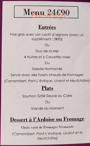 Aux Plaisirs Du Palais — carte page 3