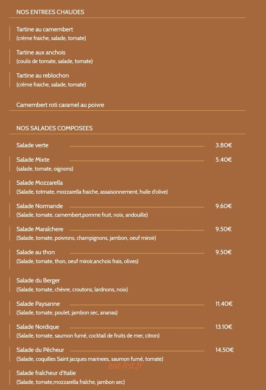 La grignotte — carte page 1