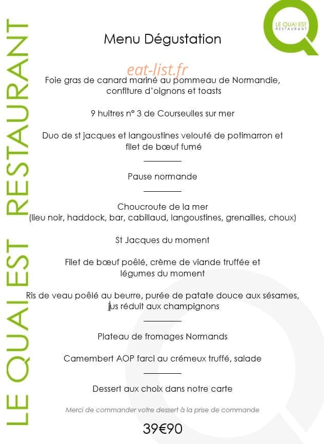 Le Quai Est — carte page 4