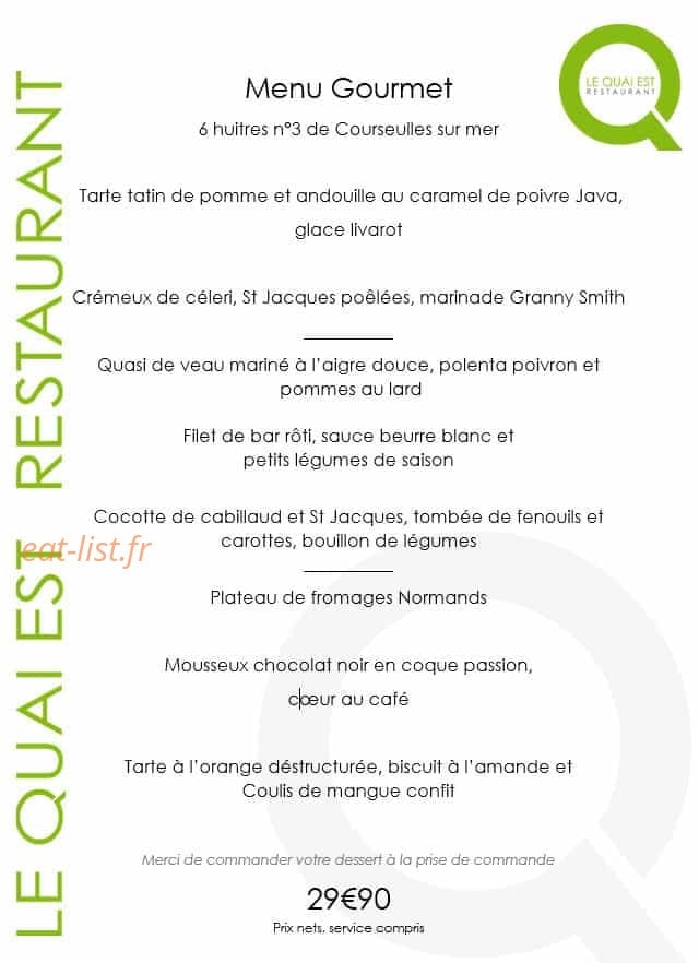 Le Quai Est — carte page 3