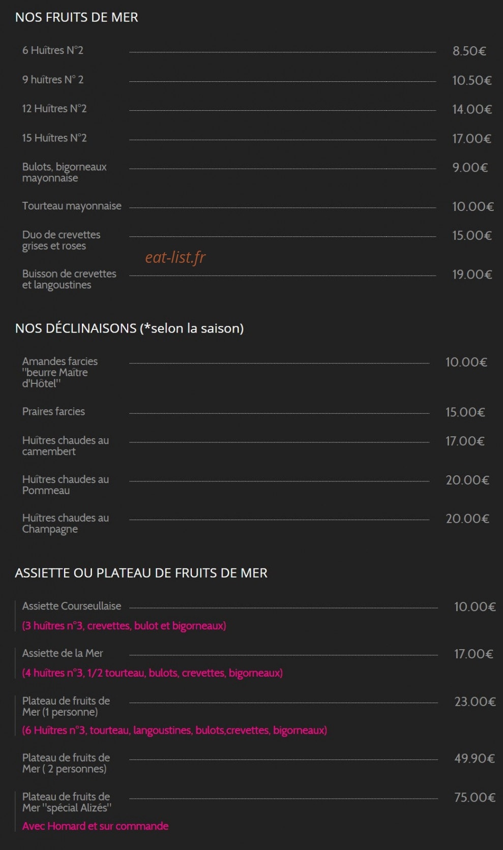 Les Alizés — carte page 2