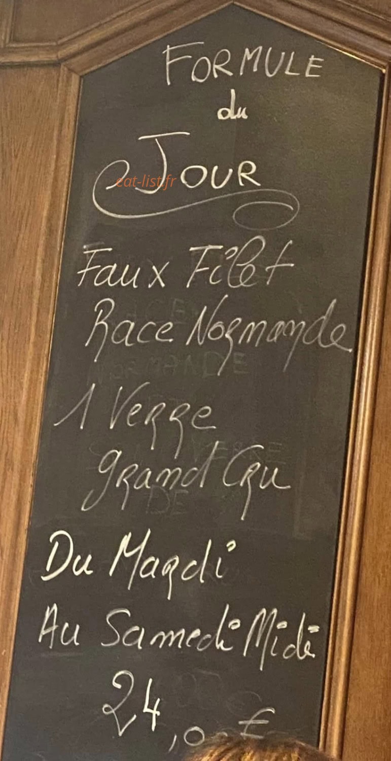 Régine Chef Chez Vous — carte page 1