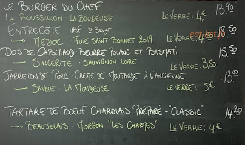 Le Bouchon Virois — carte page 2