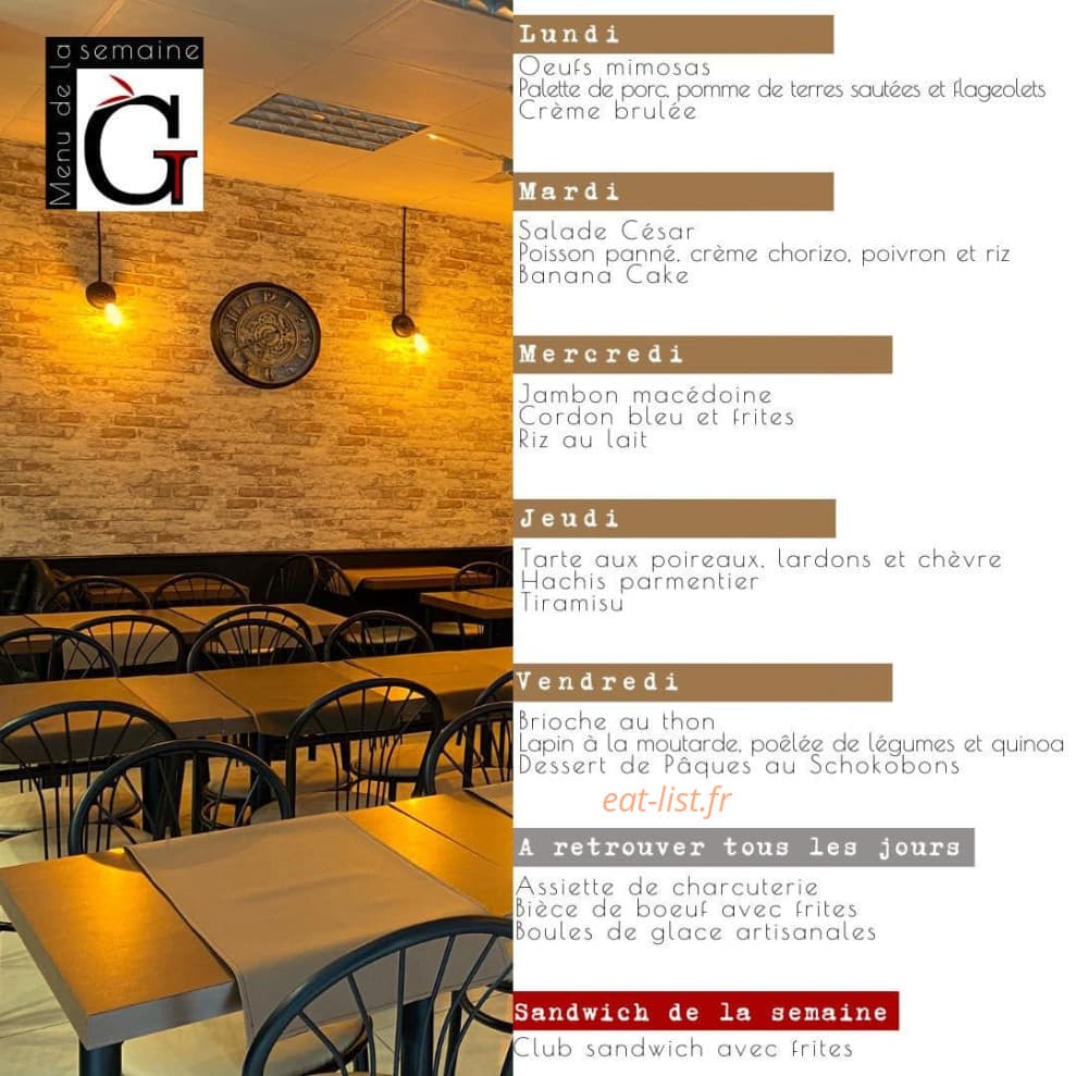 Le Guillaume Tell — carte page 1