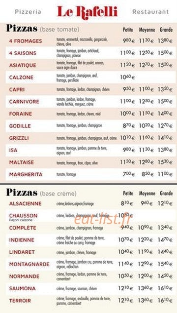 Le Rafelli — carte page 2