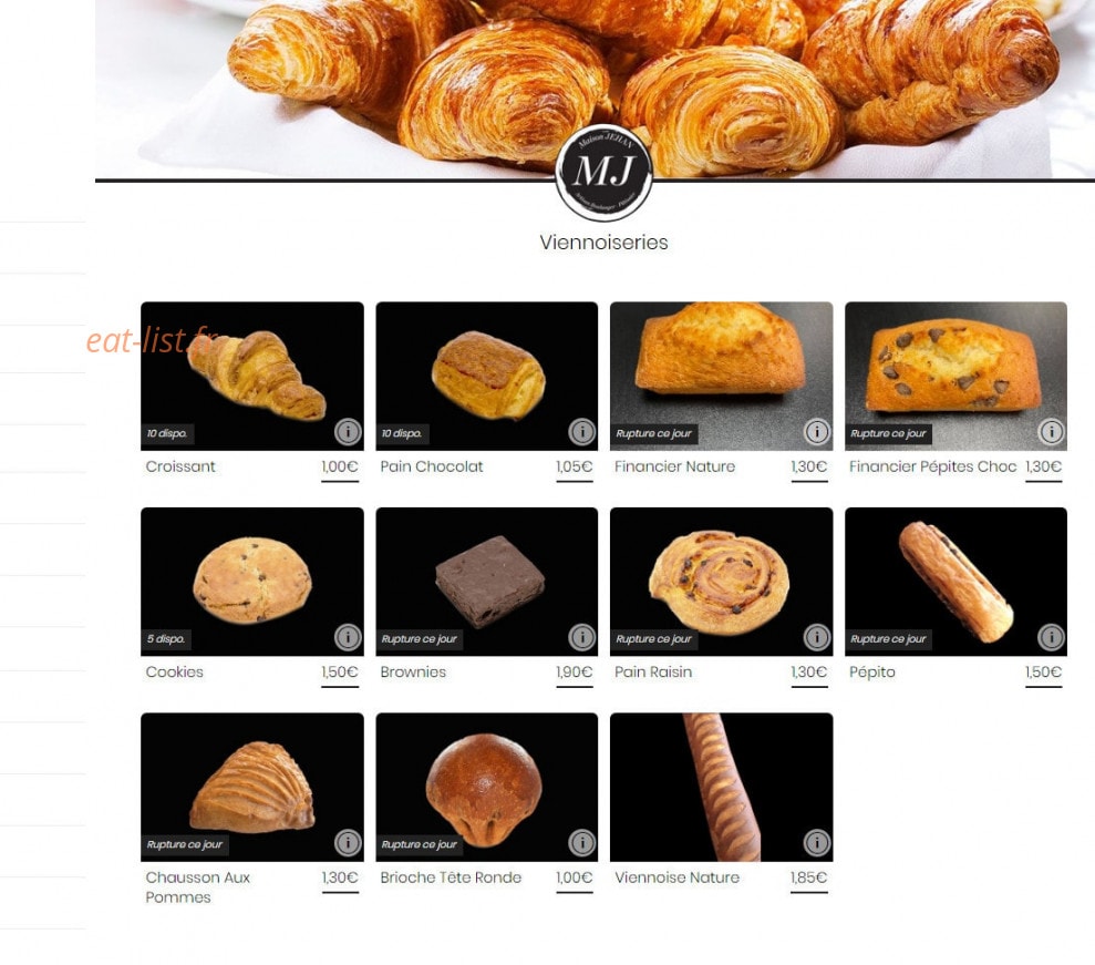 Maison Jehan — carte page 2
