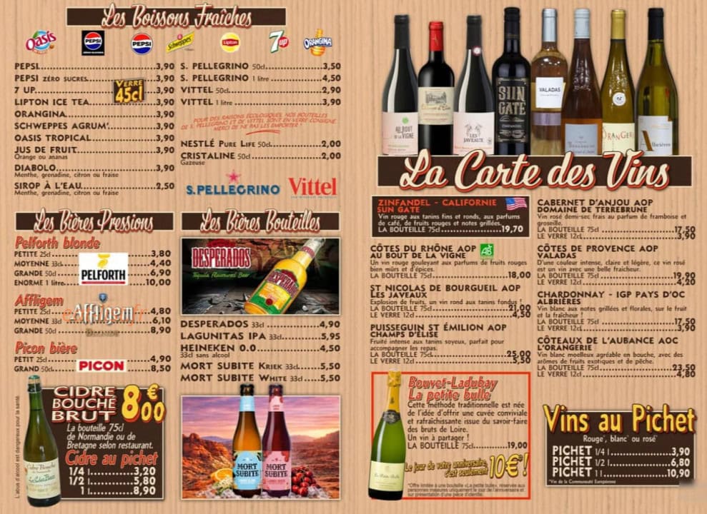 Oncle Scott's — carte page 8