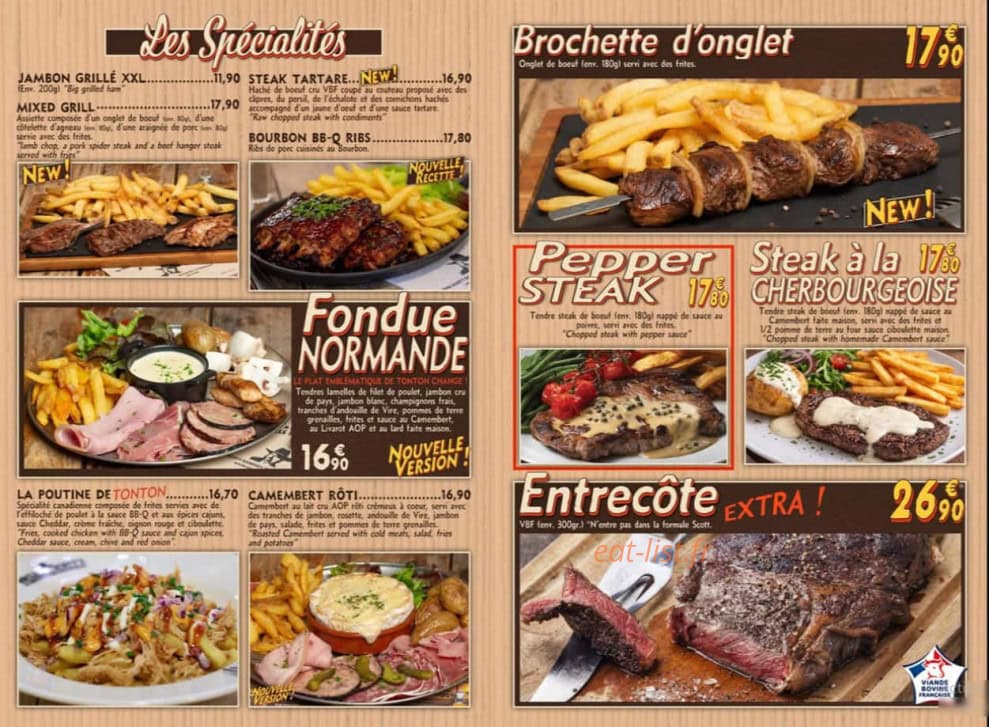 Oncle Scott's — carte page 4