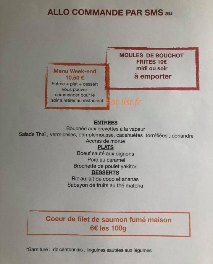 Gourmet Traiteur — carte page 1