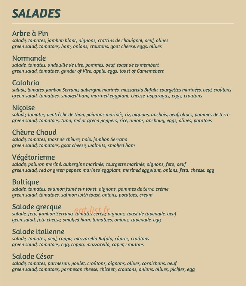 L'Arbre à Pin — carte page 2