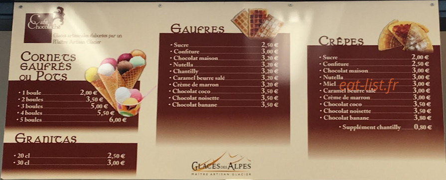 La Gourmandine — carte page 1