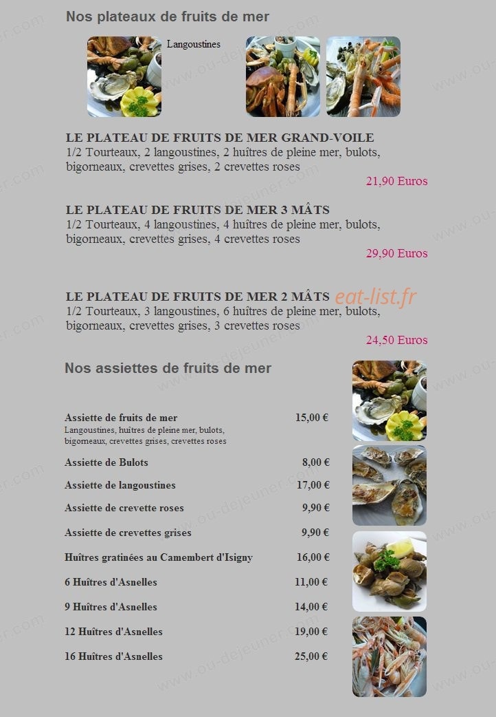 Le Bistrot d'à Coté — carte page 6