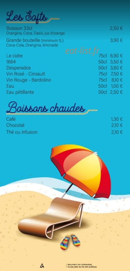 La Cabana — carte page 6