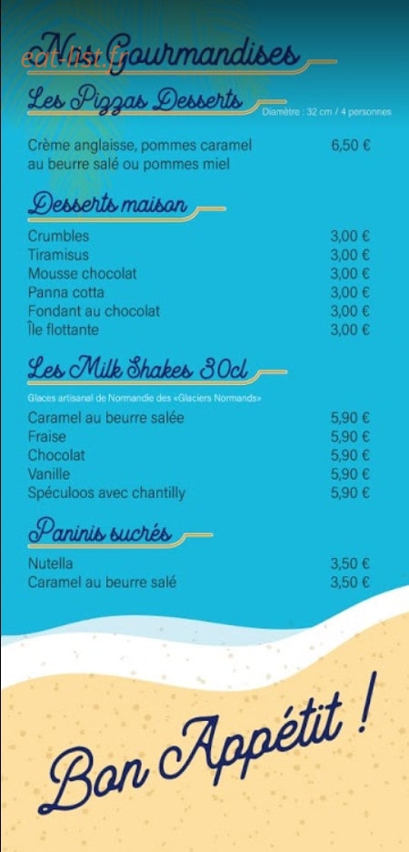 La Cabana — carte page 5