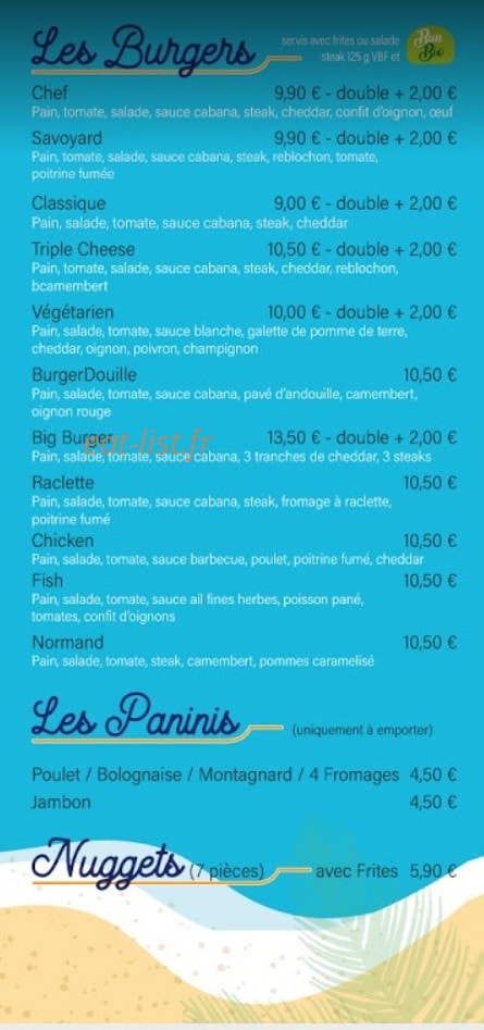 La Cabana — carte page 4
