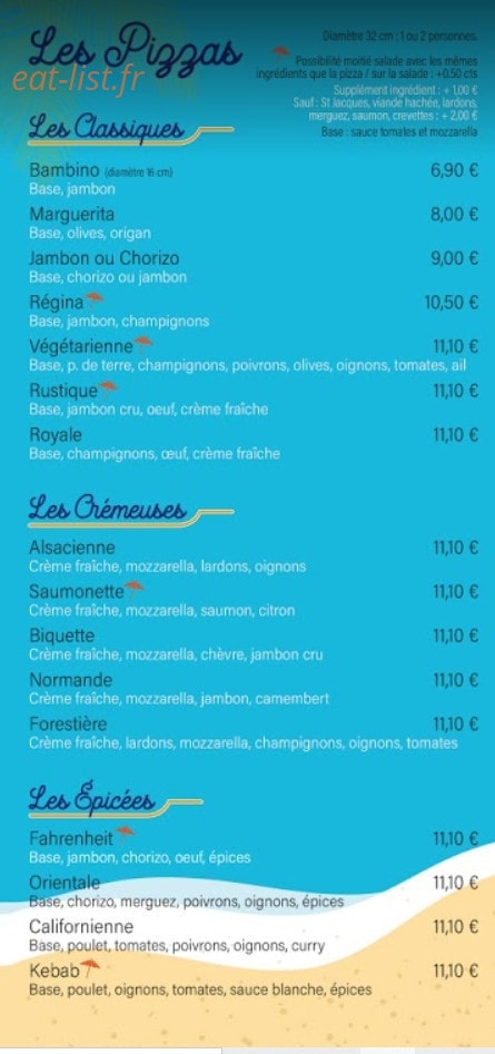 La Cabana — carte page 2