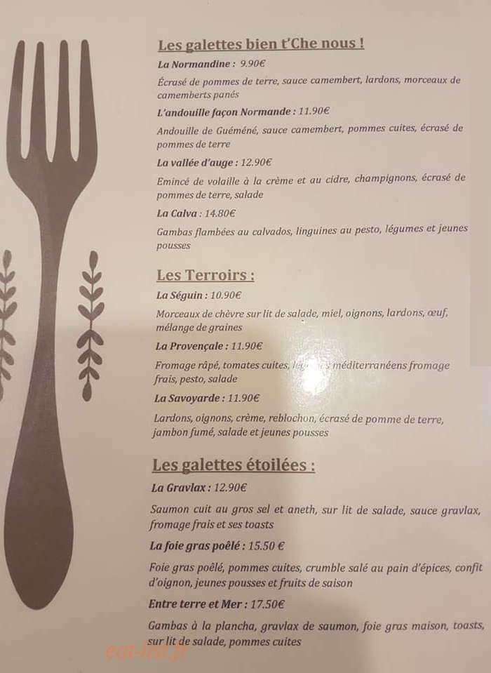 La Paillote — carte page 3