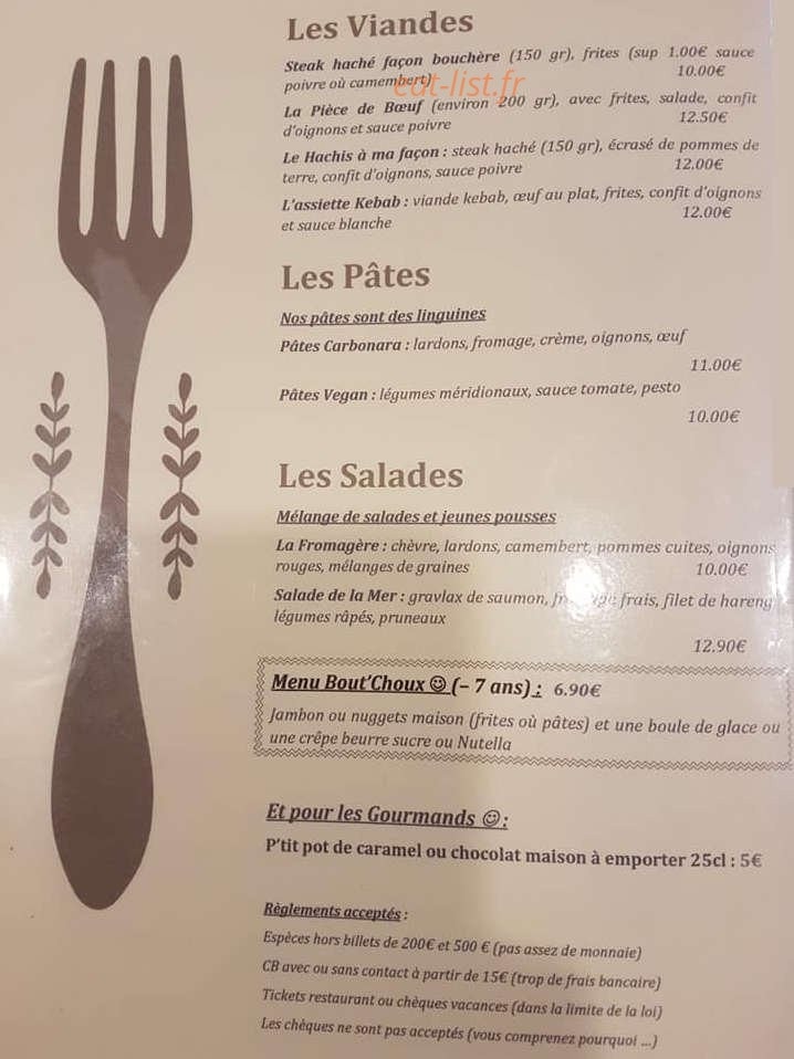 La Paillote — carte page 4