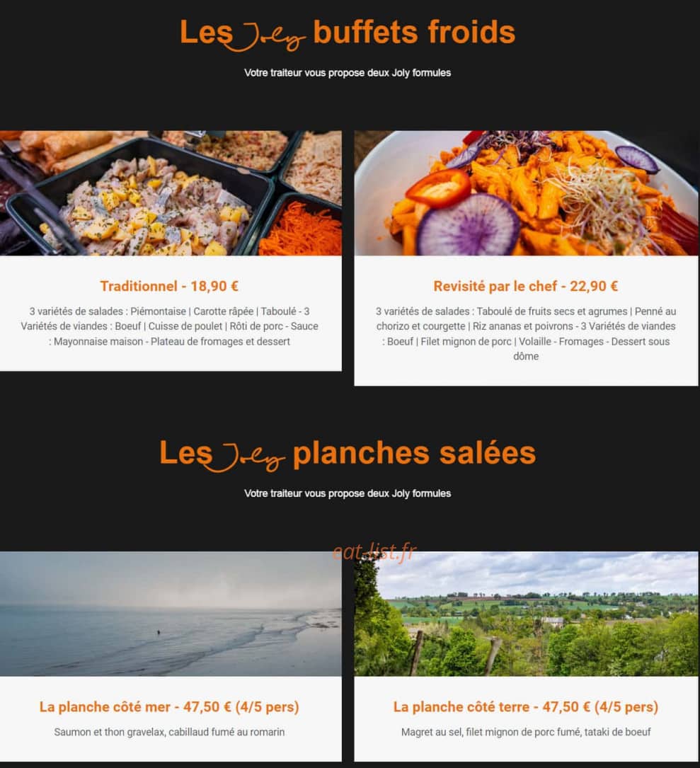 Julien Joly Boucherie — carte page 4