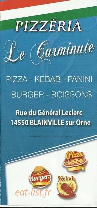 Le Carminute — carte page 1