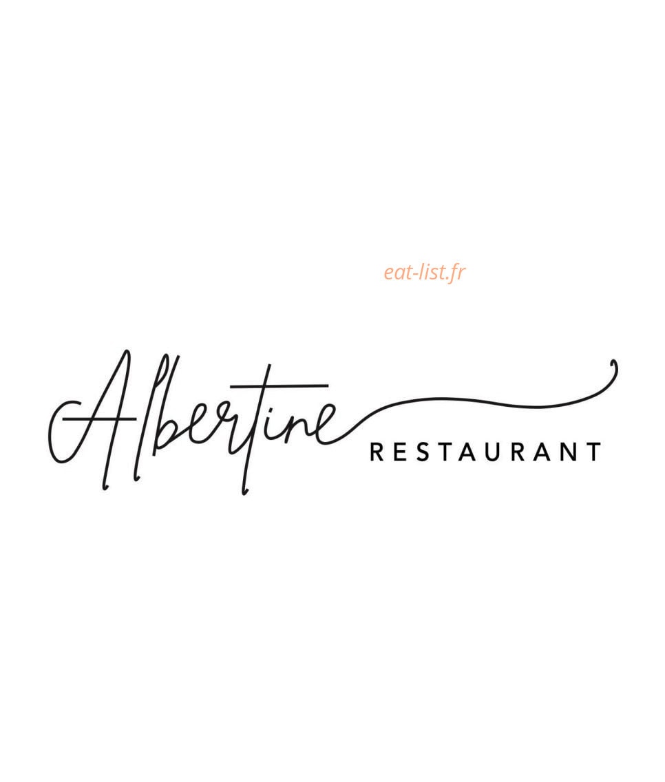 Albertine restaurant — carte page 1